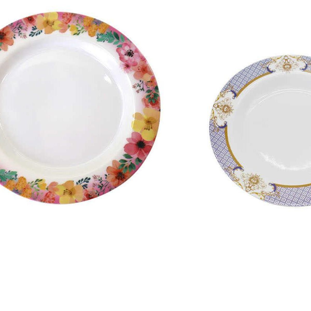 GENERICO - Set Plato Plano Melamina 12pcs