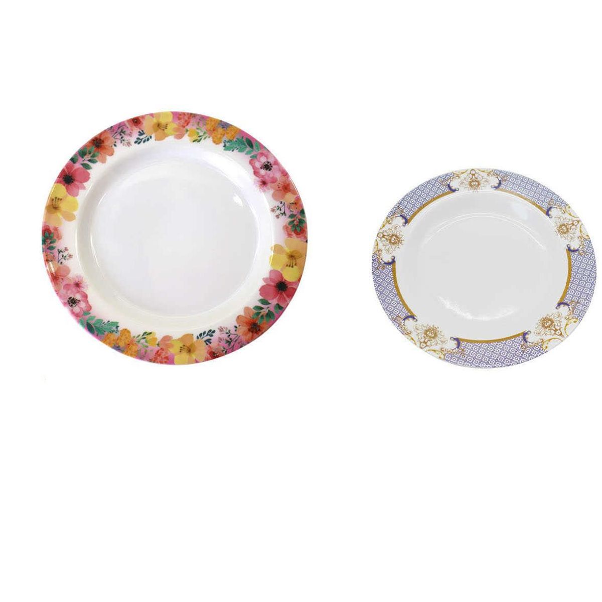 GENERICO - Set Plato Plano Melamina 12pcs