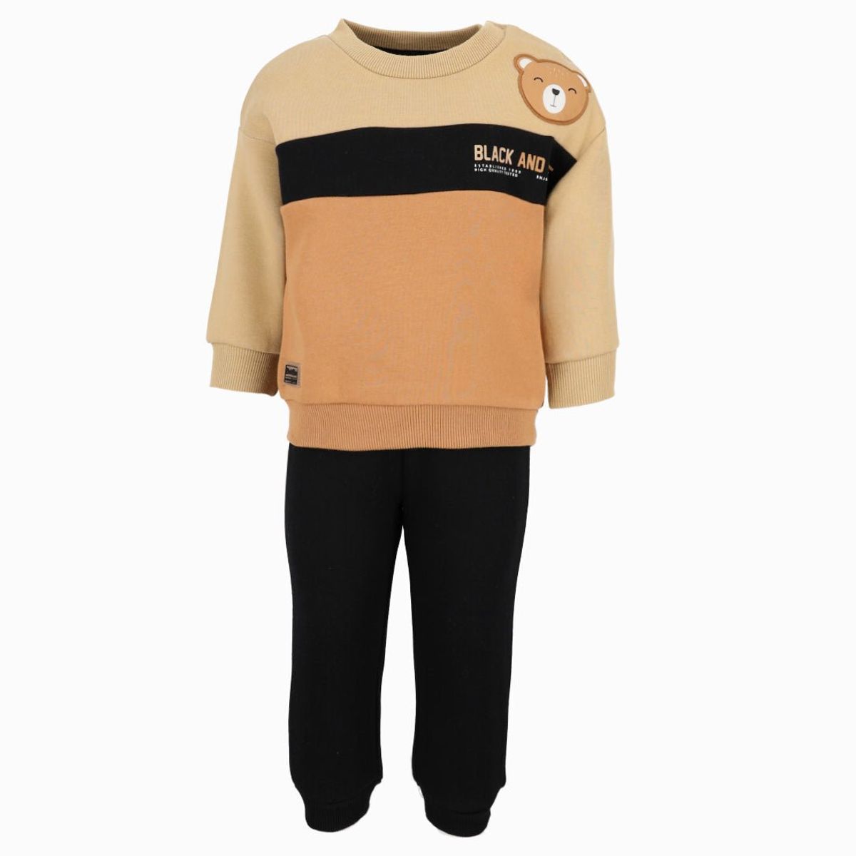 BLACK AND BLUE - Buzo bebés tricolor beige Black and Blue