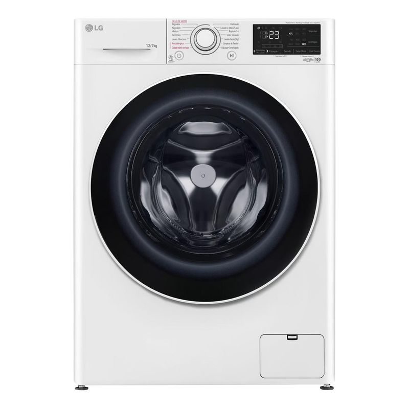 LG - Lavadora Secadora LG 12 Kg-7 Kg Inverter Wd12wvc5s6