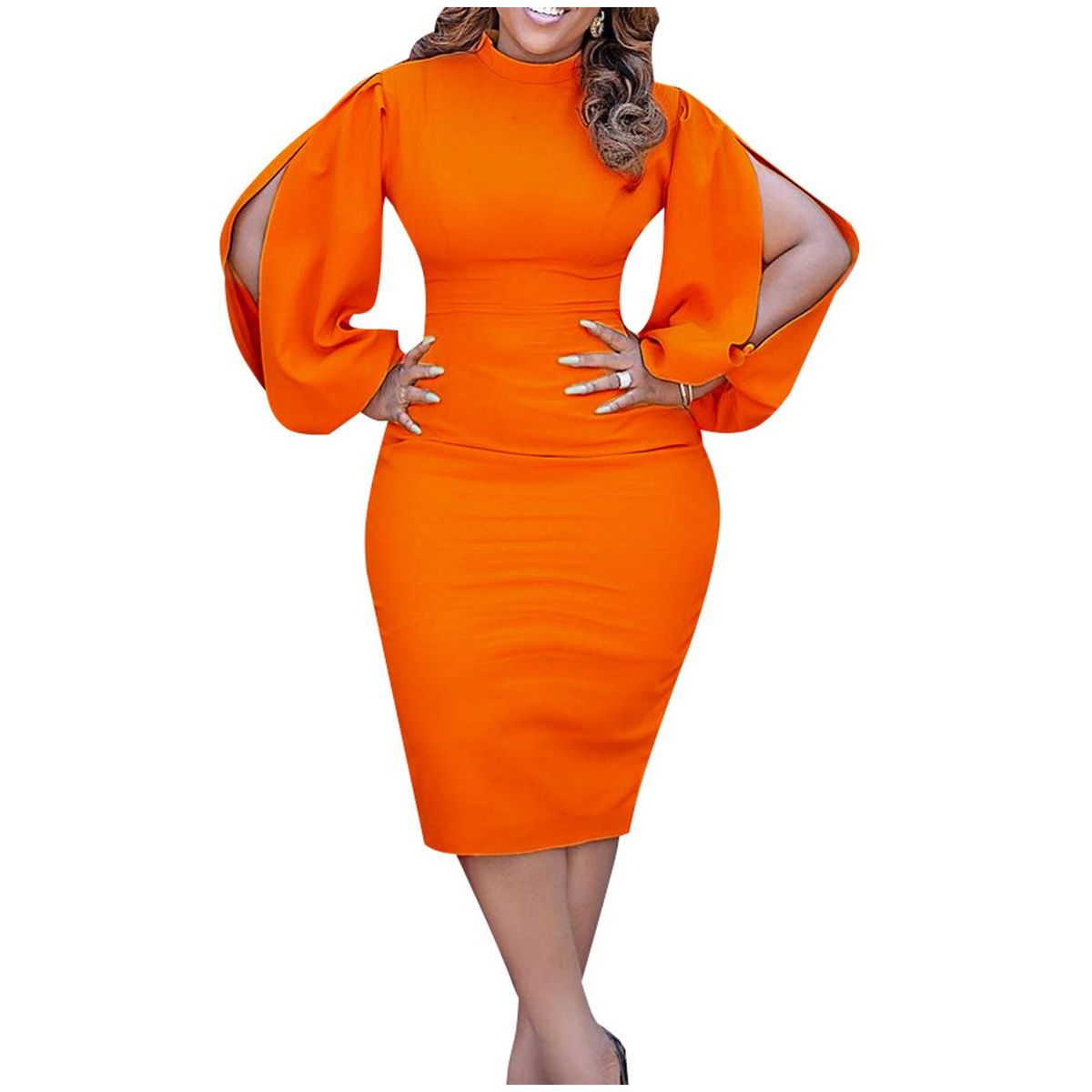 TIOZONEY - Vestido a la cadera para mujer