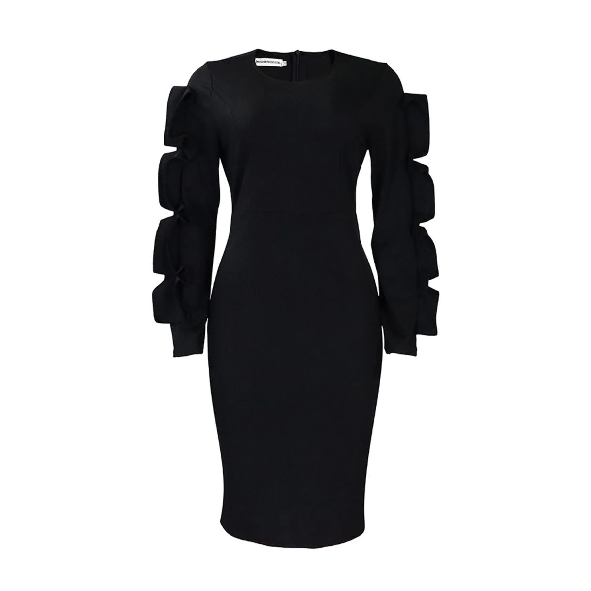 TIOZONEY - Vestido de manga larga para mujer