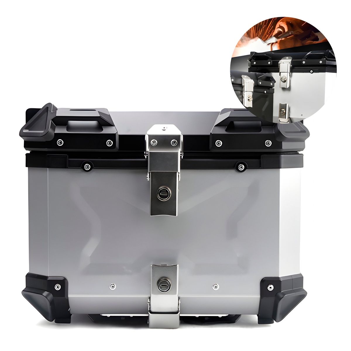 GENERICO - Maleta Superior De Motocicleta 55 Lt Gris