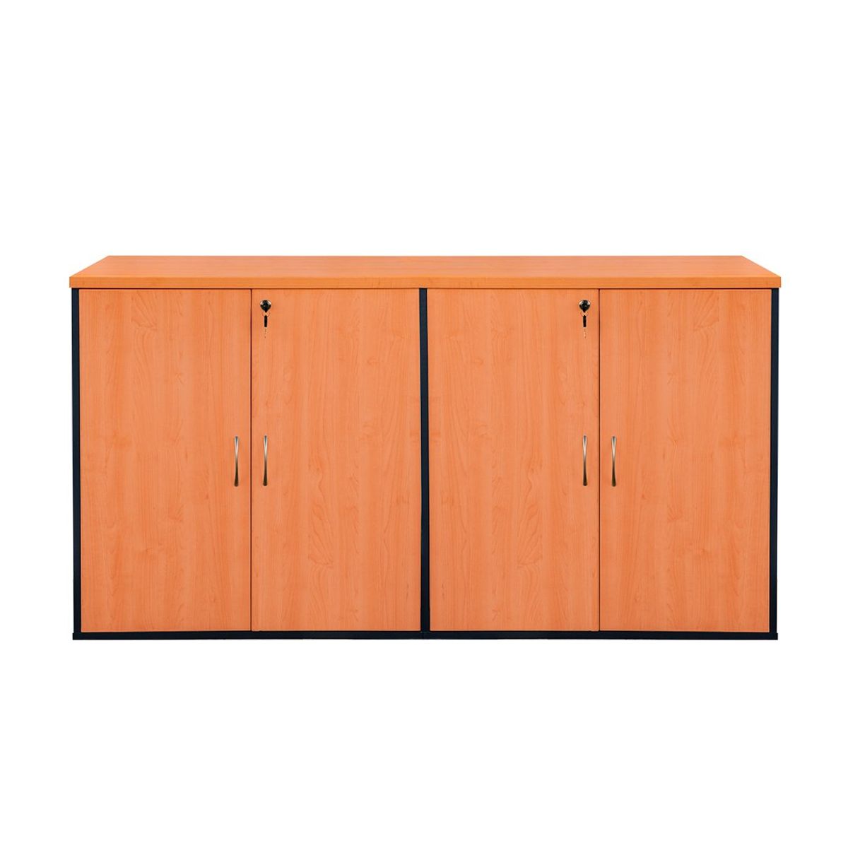 GENERICO - Dos Estantes Modulares Laminado Compacto con Puertas y Llaves