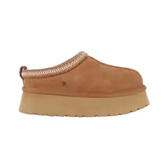 BAMERS - Pantufla Mujer Piemonte Cuero Caramelo
