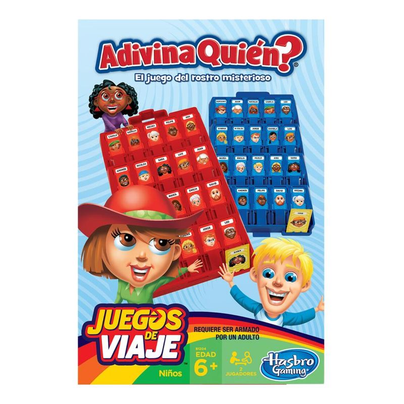 HASBRO - Adivina Quién Edición de Viaje - Blanco