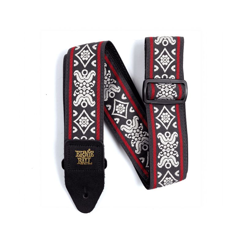 ERNIE BALL - Correa Ernie Ball Jacquard Blackjack Red