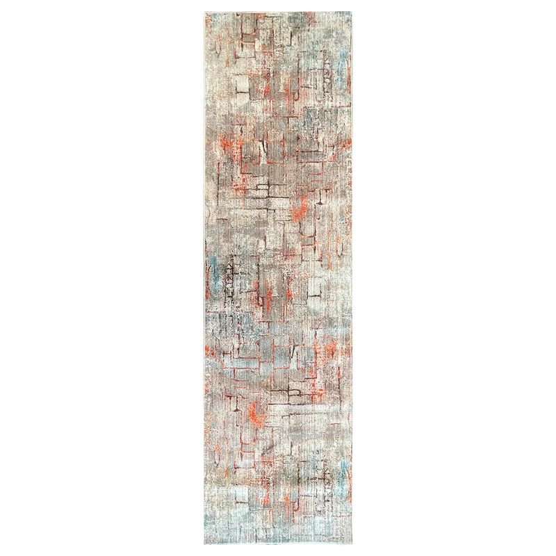 BAZHARS - Alfombra Pasillo 060x266cm Moderna Intrigue 0548 Bazhars
