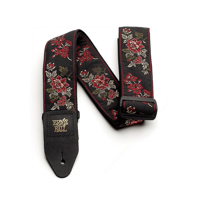 ERNIE BALL - Correa Ernie Ball Red Rose Jacquard