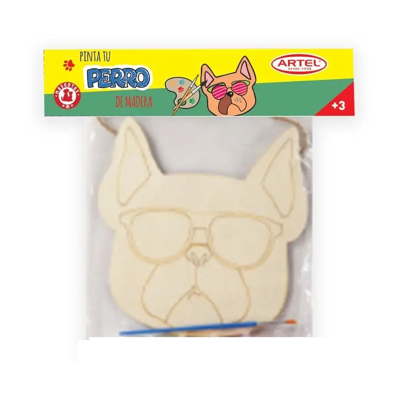 ARTEL - Figura de madera Perro para pintar