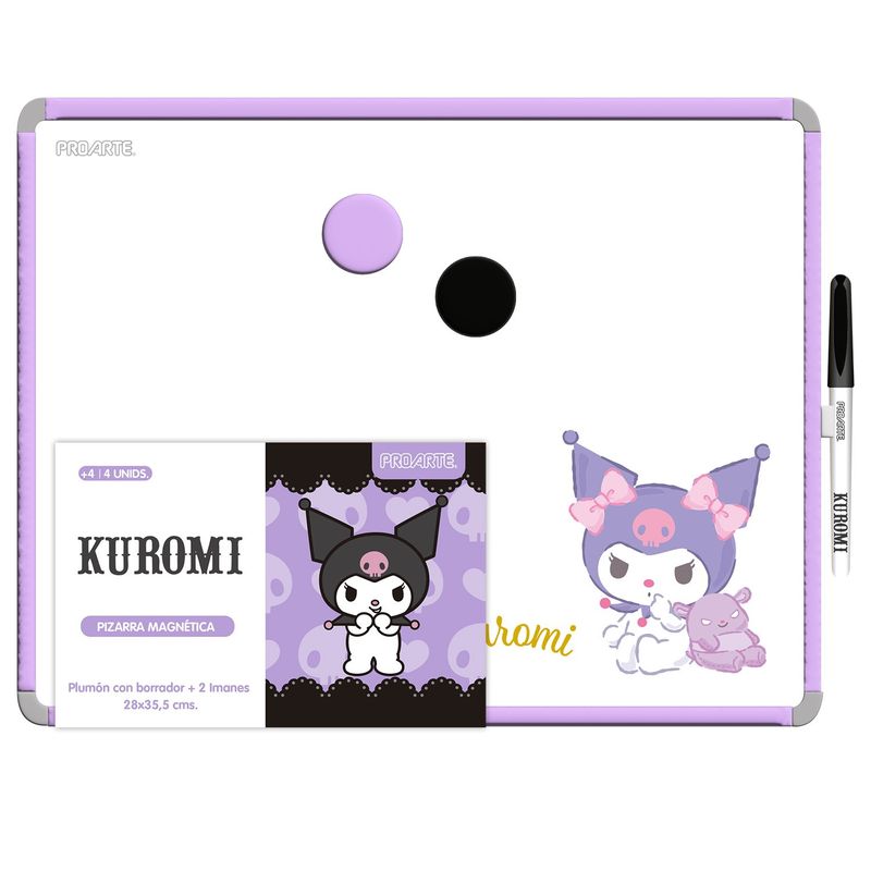 PROARTE - Pizarra acrílica blanca 35x28cm Kuromi
