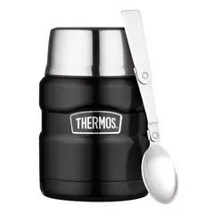 GENERICO - Termo de comida King acero inoxidable 470 ml negro Thermos