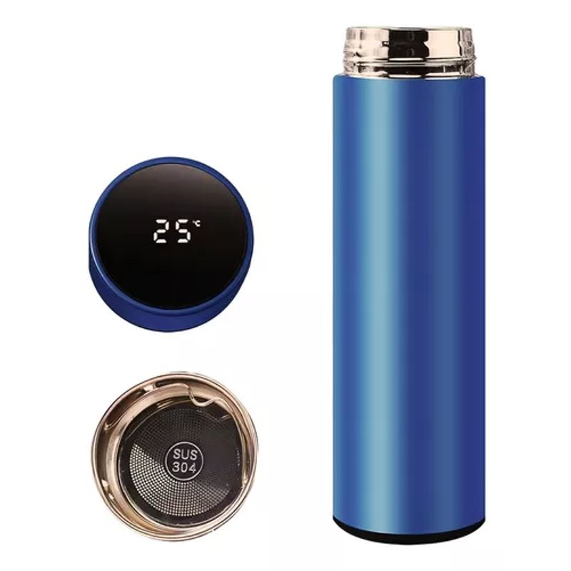 GENERICO - Taza termo inteligente digital táctil LED temperatura color azul