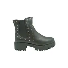 PAND G - Botín Negro Tachas Mujer