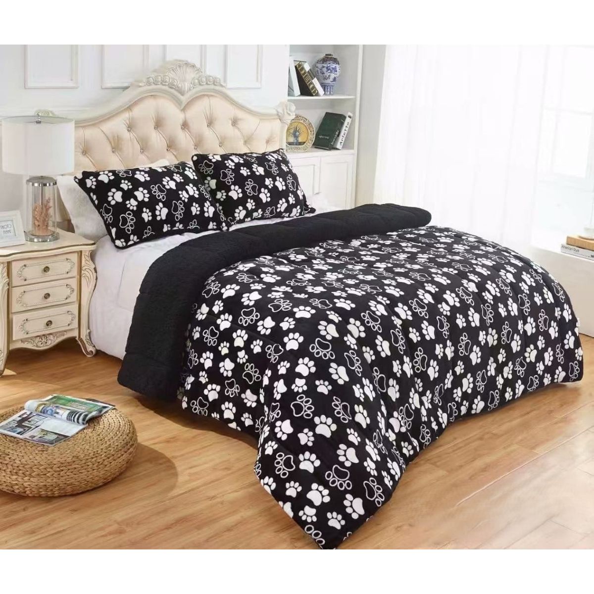 GENERICO - COBERTOR GRUESO PLUSH CON CHIPORRO PARA INVIERNO 2 PLAZA