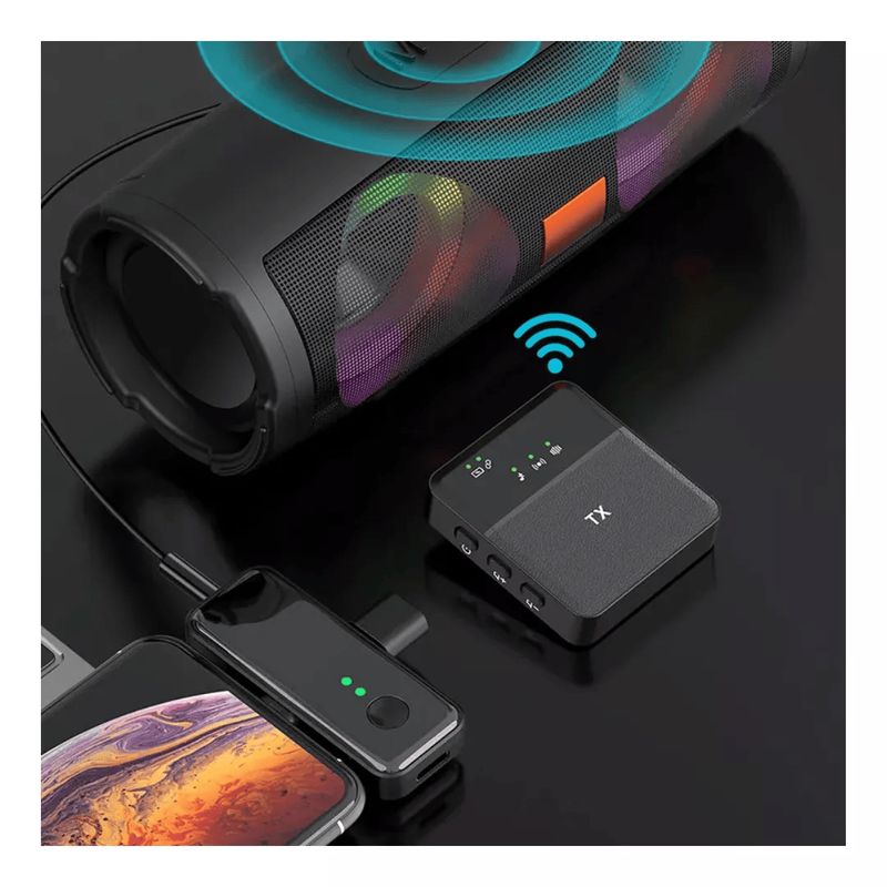 GENERICO - Micrófono De Solapa Inalambrico Doble Compatible iPhone Y Android
