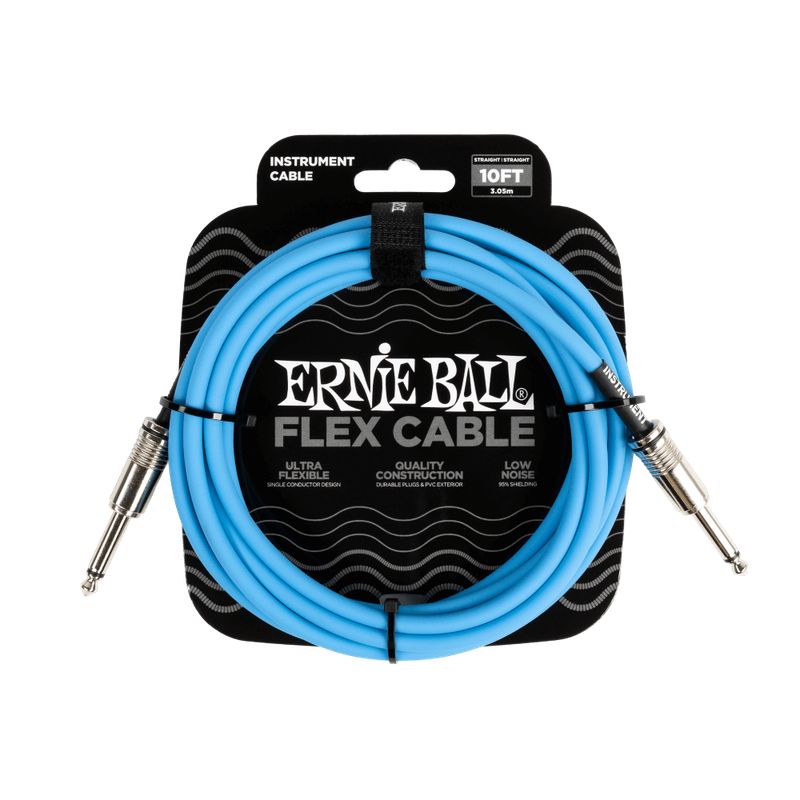 ERNIE BALL - Flex Instrument Cable StraightStraight 10ft - Blue