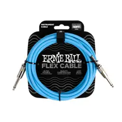 ERNIE BALL - Flex Instrument Cable StraightStraight 10ft - Blue