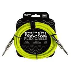 ERNIE BALL - Flex Instrument Cable StraightStraight 10ft - Green