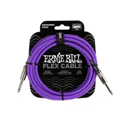 ERNIE BALL - Flex Instrument Cable StraightStraight 10ft - Purple