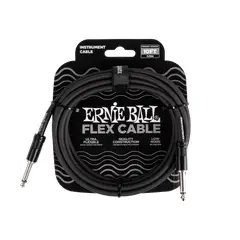 ERNIE BALL - Flex Instrument Cable StraightStraight 10ft - Black
