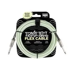 ERNIE BALL - Flex Instrument Cable StraightStraight 10ft - Glow in Dark