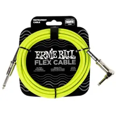 ERNIE BALL - Flex Instrument Cable StraightAngle 10ft - Green