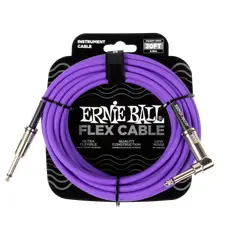 ERNIE BALL - Flex Instrument Cable StraightAngle 20ft - Purple