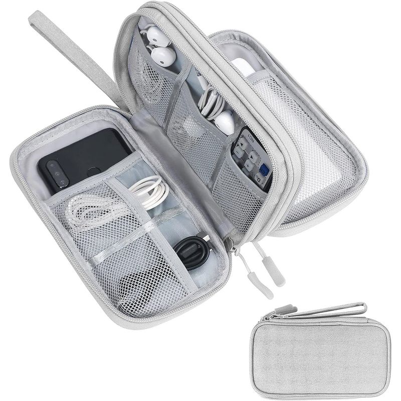 GENERICO - Bolso de Almacenamiento Multicapa para Cables y Cargadores USB