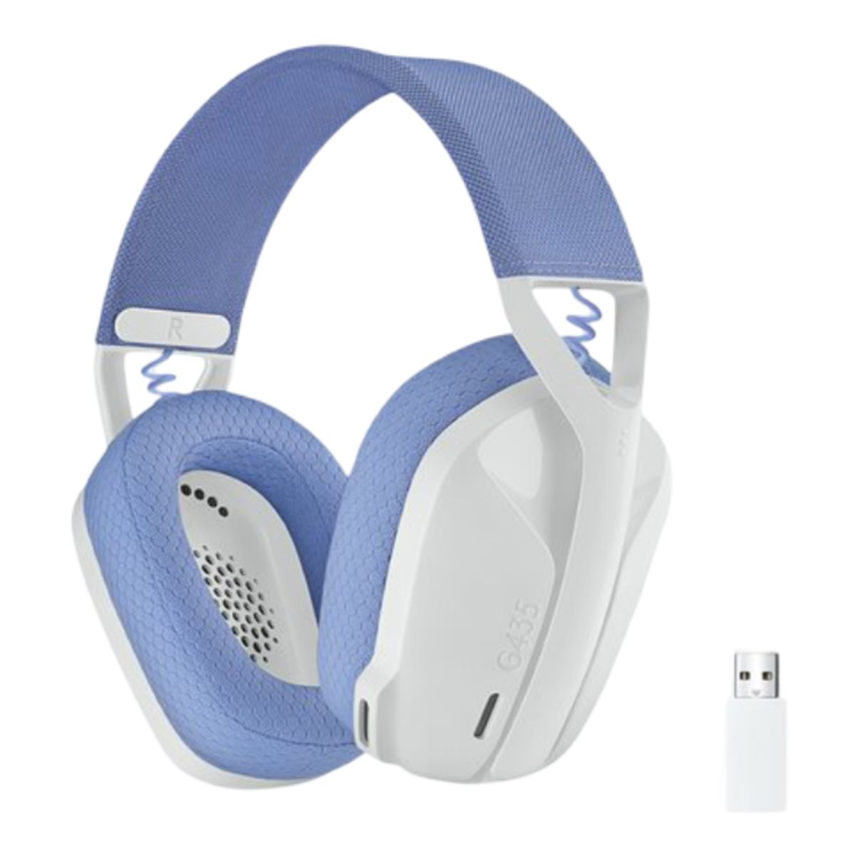 LOGITECH - Logitech G435,Audífonos Gamer Inalámbrico Lightspeed, Dongle USB, Bluetooth, Color Blanco