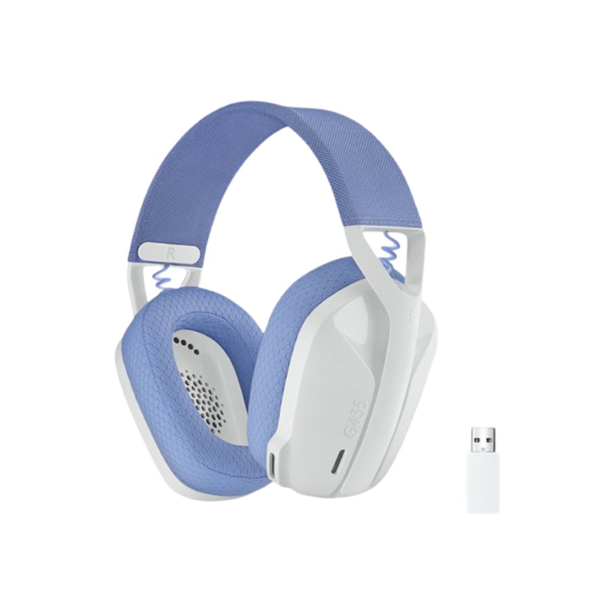 LOGITECH - Logitech G435,Audífonos Gamer Inalámbrico Lightspeed, Dongle USB, Bluetooth, Color Blanco