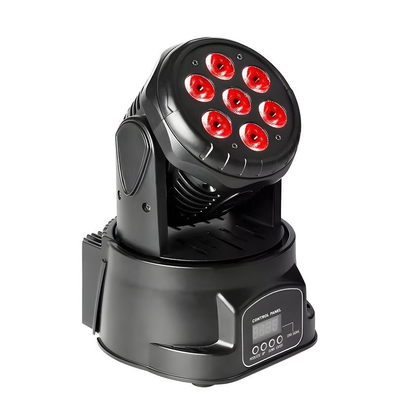 OEM - Cabeza Robótica Ritmica DMX DJPower Full RGB LED 56W M070Pro - Negro