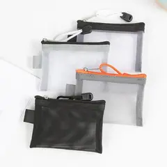 GENERICO - Monedero Transparente Cremallera Tarjetero Billetera Estilo