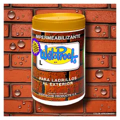 WETPROOF - BARNIZ IMPERMEABLE LADRILLO TEJA WET PROOF® L SUAVE TERRACOTA 1-4 GAL