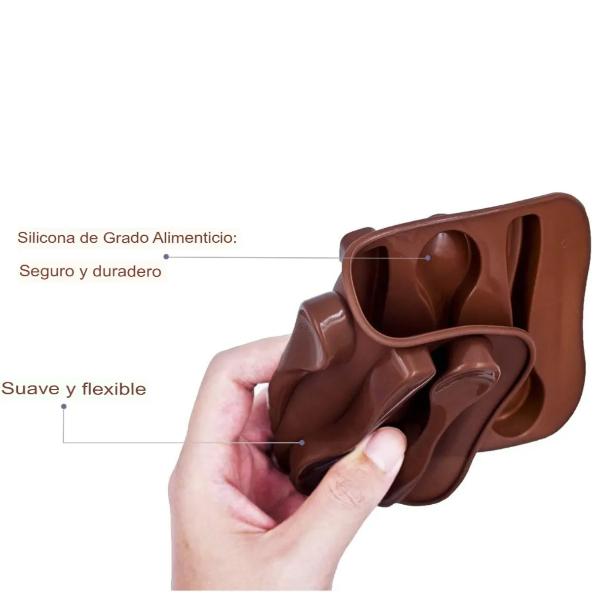 GENERICO - Moldes 6 Espacios Forma Cucharas