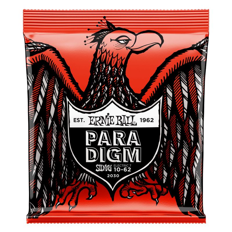ERNIE BALL - Cuerdas Paradigm Skinny Top Heavy Bottom Slinky 7-String 10-62