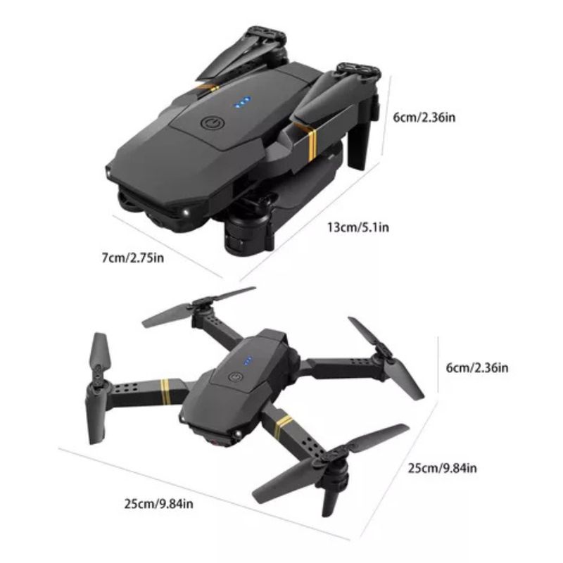 RAF - Dron Wifi 2 Cámaras Hd 1080p Con Sensor Anti Choque