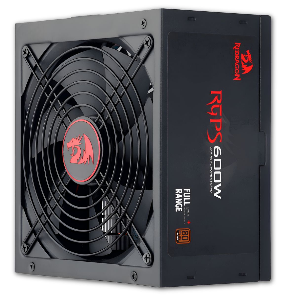 REDRAGON - Fuente De Poder Gamer Redragon 600W 80 Plus High Power