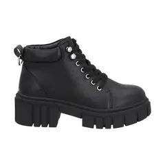 POLICE - Botin Mujer Negro Plataforma Rebel