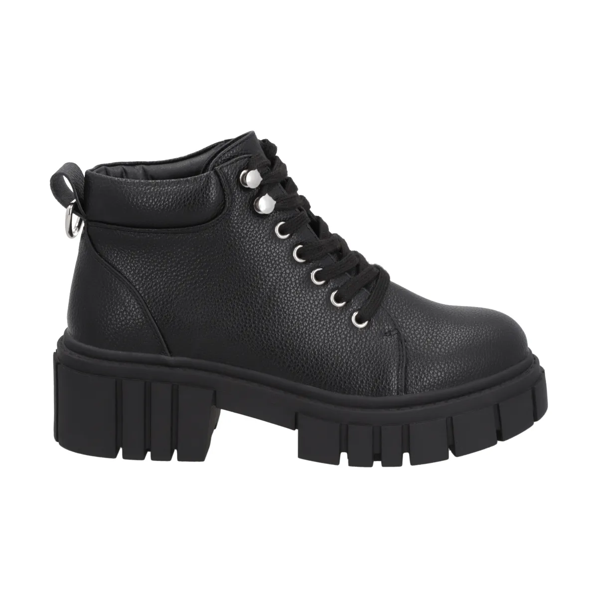 POLICE - Botin Mujer Negro Plataforma Rebel Police
