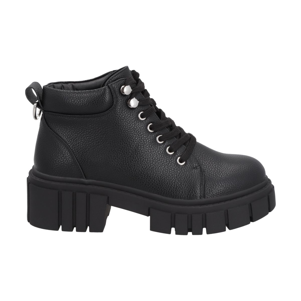 POLICE - Botin Mujer Negro Plataforma Rebel Police