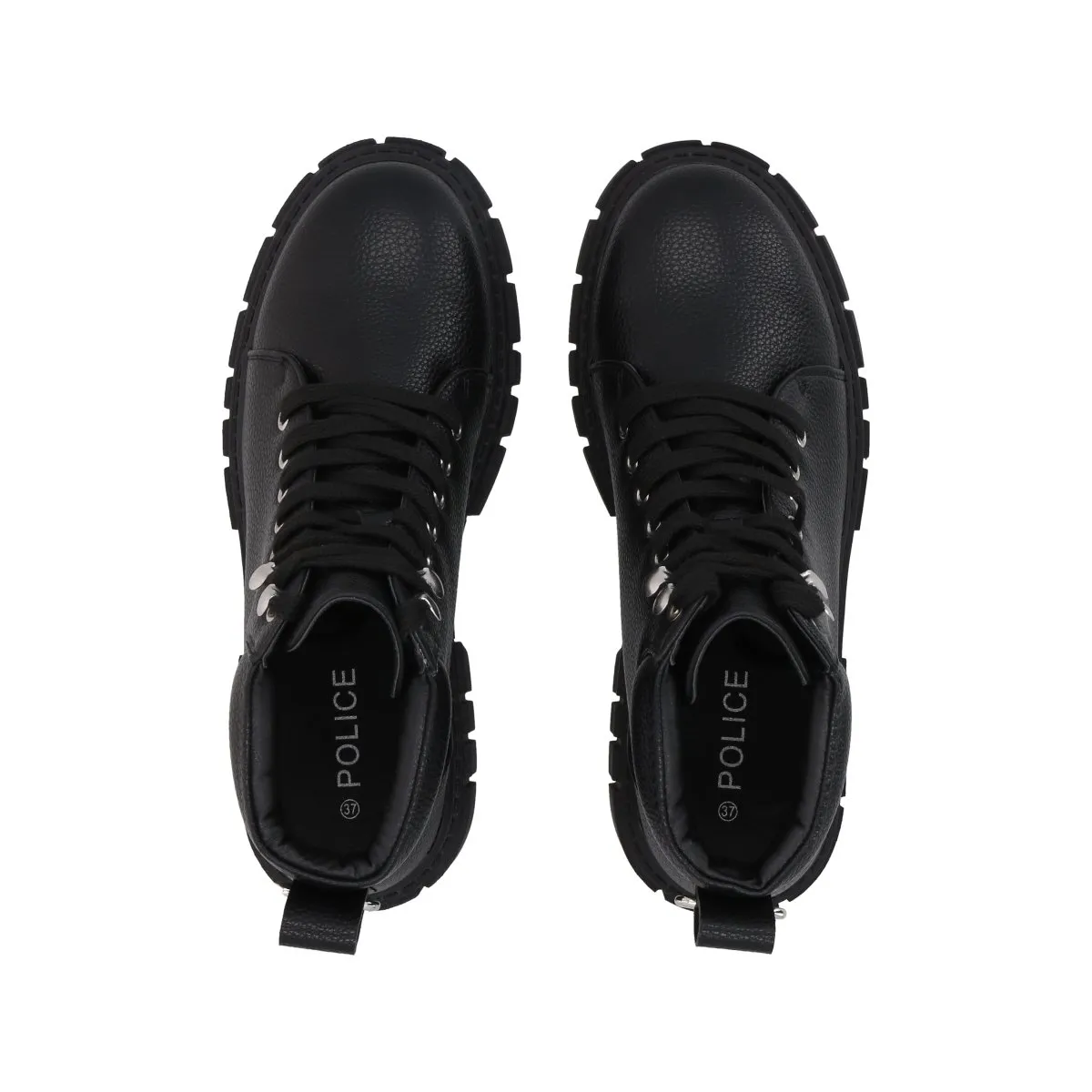 POLICE - Botin Mujer Negro Plataforma Rebel Police