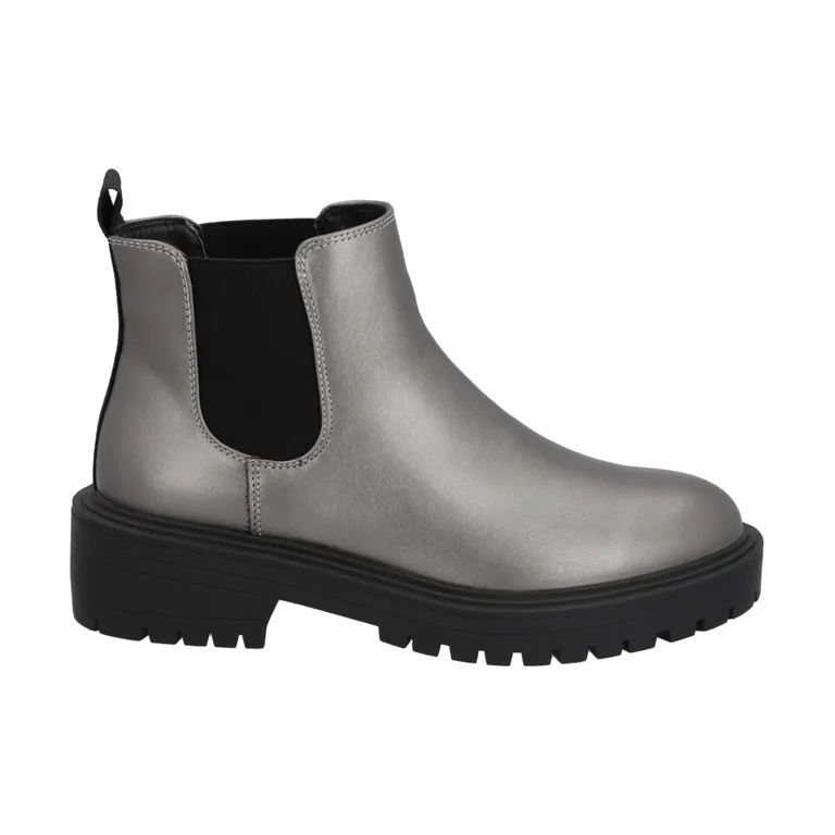 Botin Casual Mujer Negro/Peltre Plataforma Storm