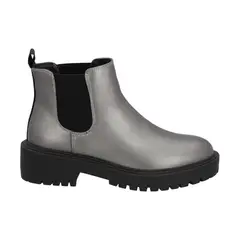 POLICE - Botin Casual Mujer Negro/Peltre Plataforma Storm