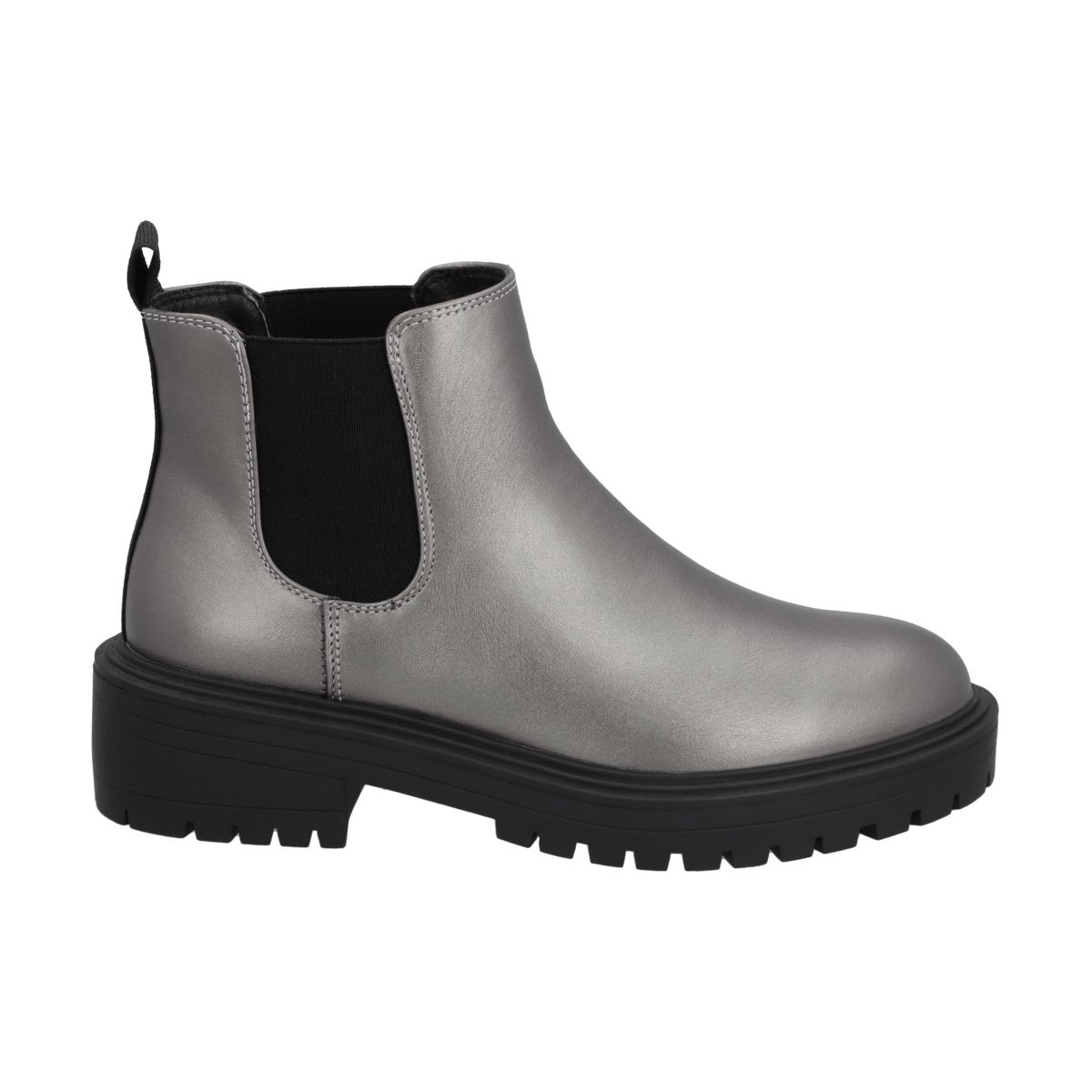 POLICE - Botin Casual Mujer Negro/Peltre Plataforma Storm Police