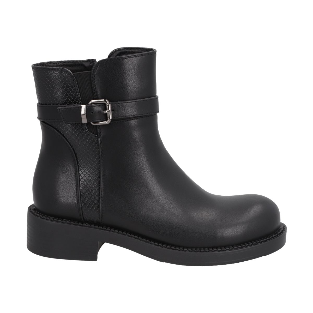 POLICE - Botin Casual Mujer Negro Bucke Police