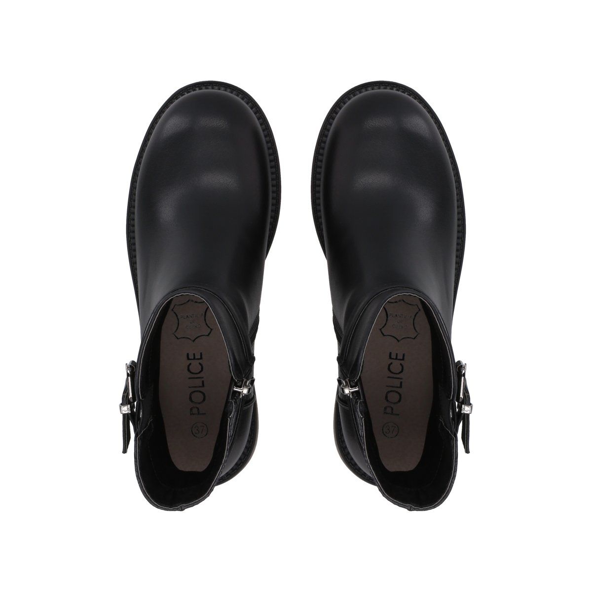 POLICE - Botin Casual Mujer Negro Bucke Police