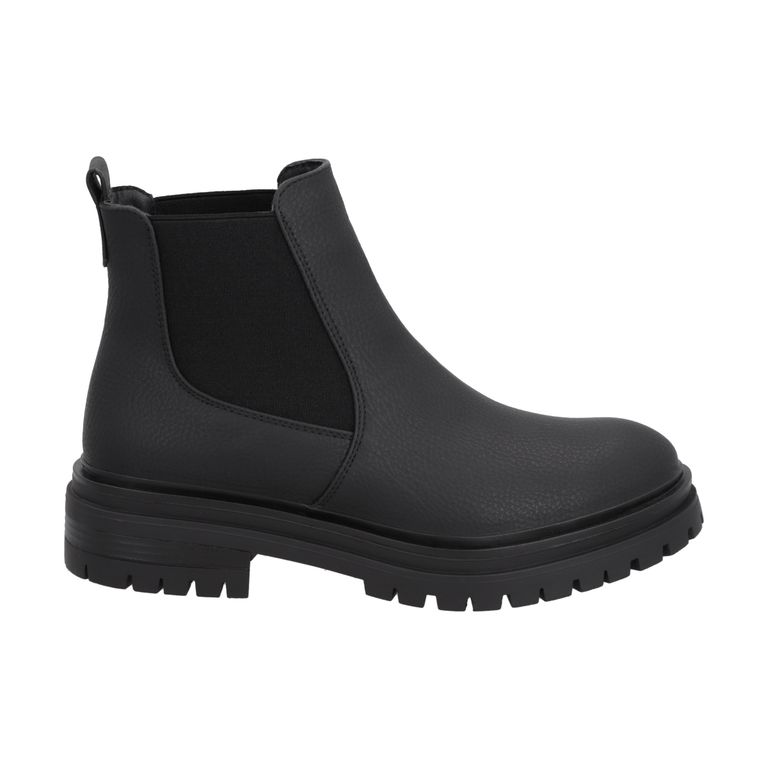 Botin Casual Mujer Negro Plataforma Urban