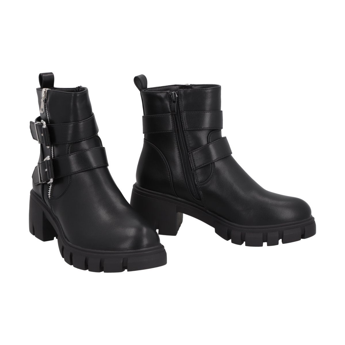 POLICE - Botin Mujer Negro Plataforma Rebecca Police