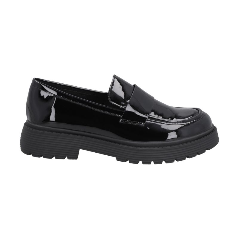 POLICE - Mocasín Mujer Negro Glossy Police